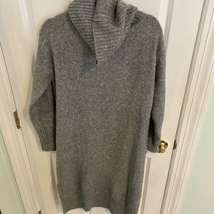 Grey cowl neck sweater dress size M - neverworn